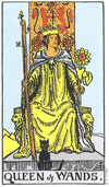 Queen of Wands Tarot Card for 2013 Aries Horoscope