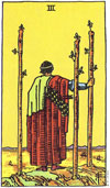Three of Wands Tarot Card for 2013 Gemini Horoscope