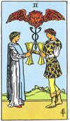 Two of Cups Tarot Card for 2013 Leo Horoscope