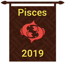 Symbol of pisces zodiac sign