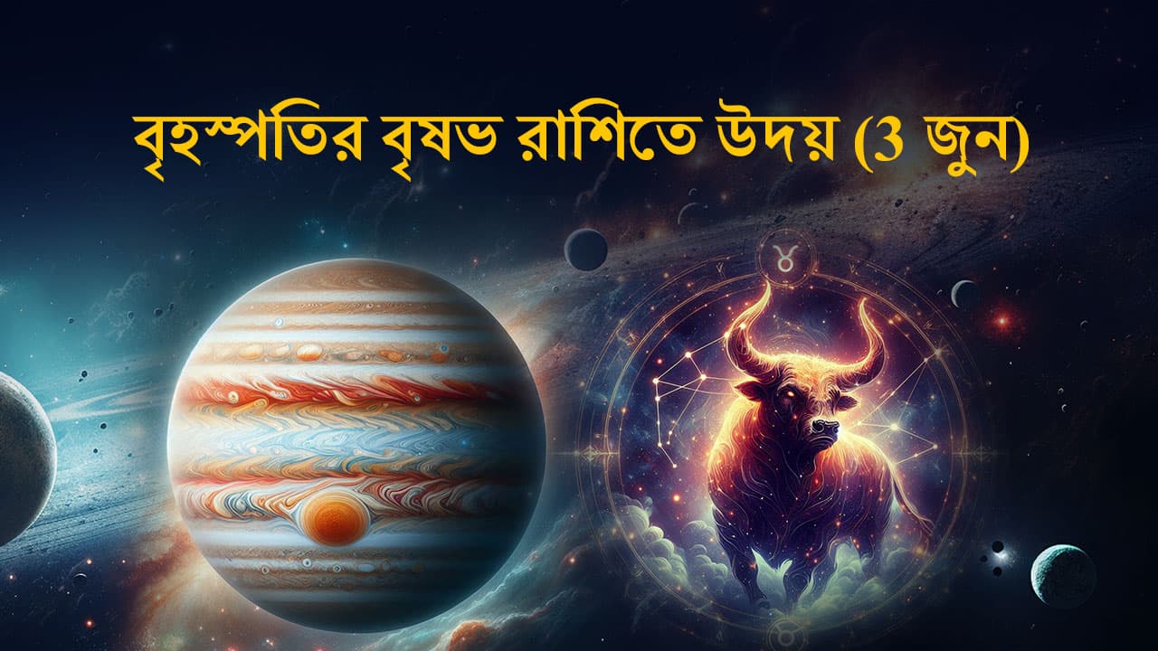 বৃহস্পতির বৃষভ রাশিতে উদয় (3 জুন)