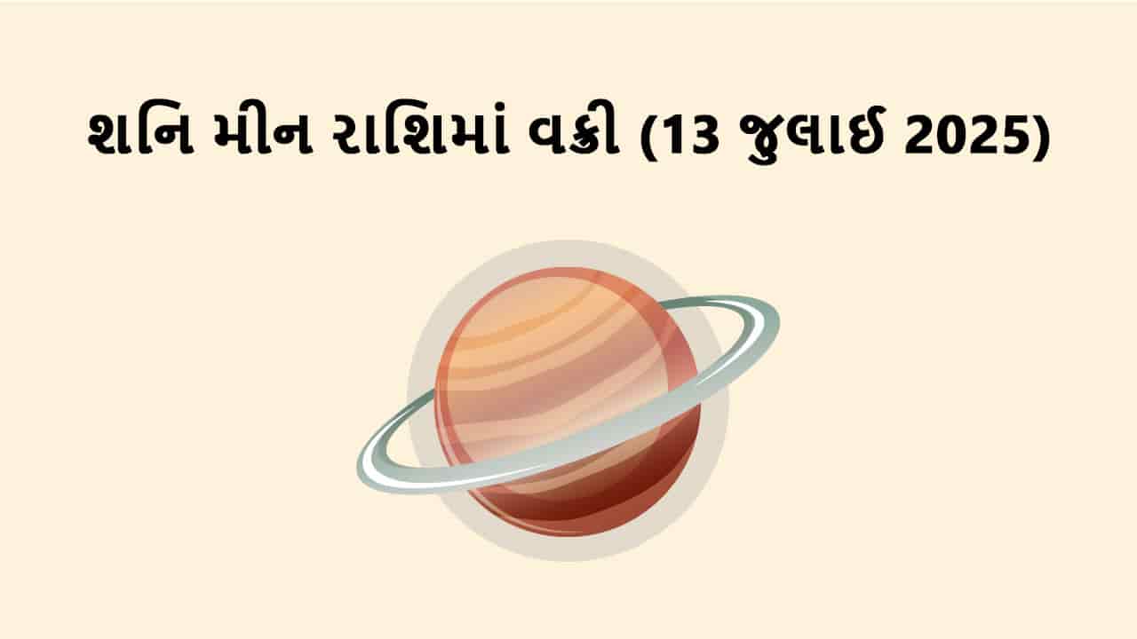 શનિ મીન રાશિમાં વક્રી