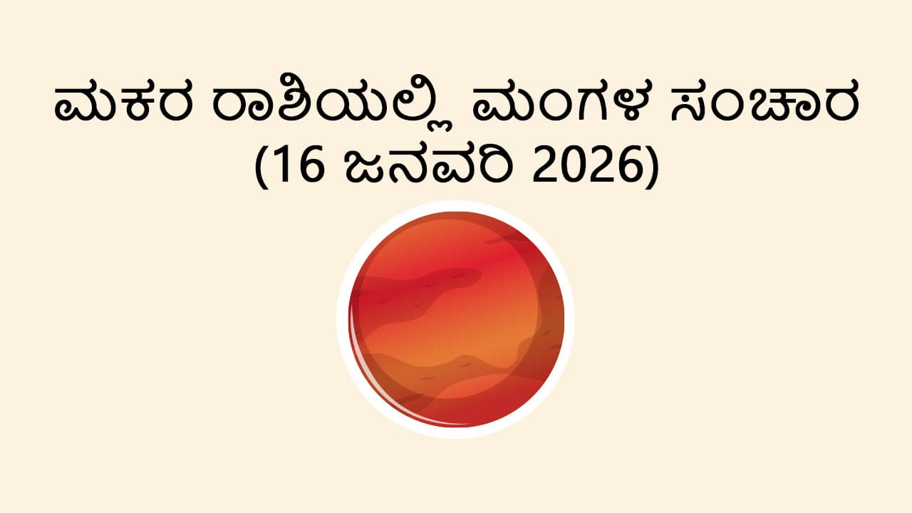 Mars Transit in Capricorn (16 Jan)