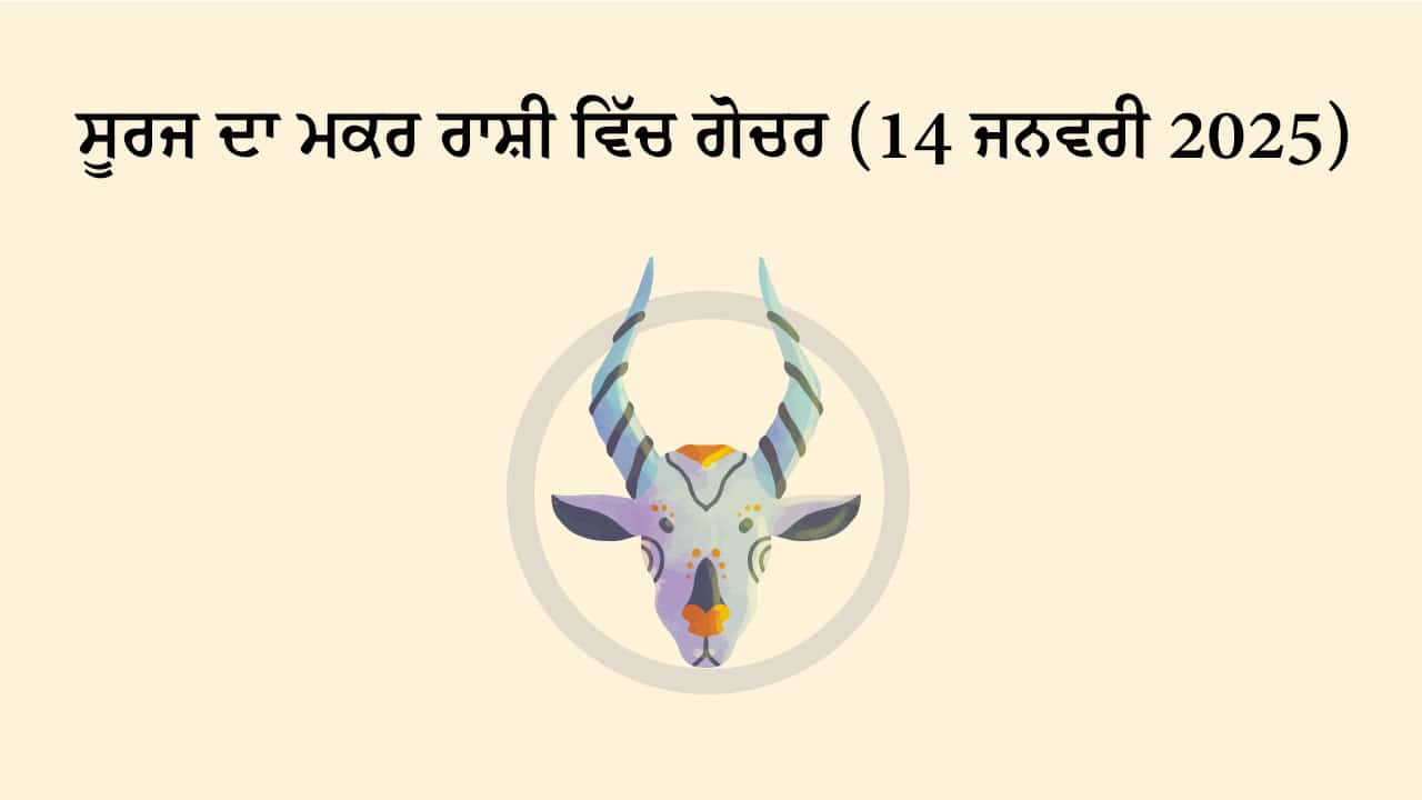 ਸੂਰਜ ਦਾ ਮਕਰ ਰਾਸ਼ੀ ਵਿੱਚ ਗੋਚਰ (14 ਜਨਵਰੀ, 2025)