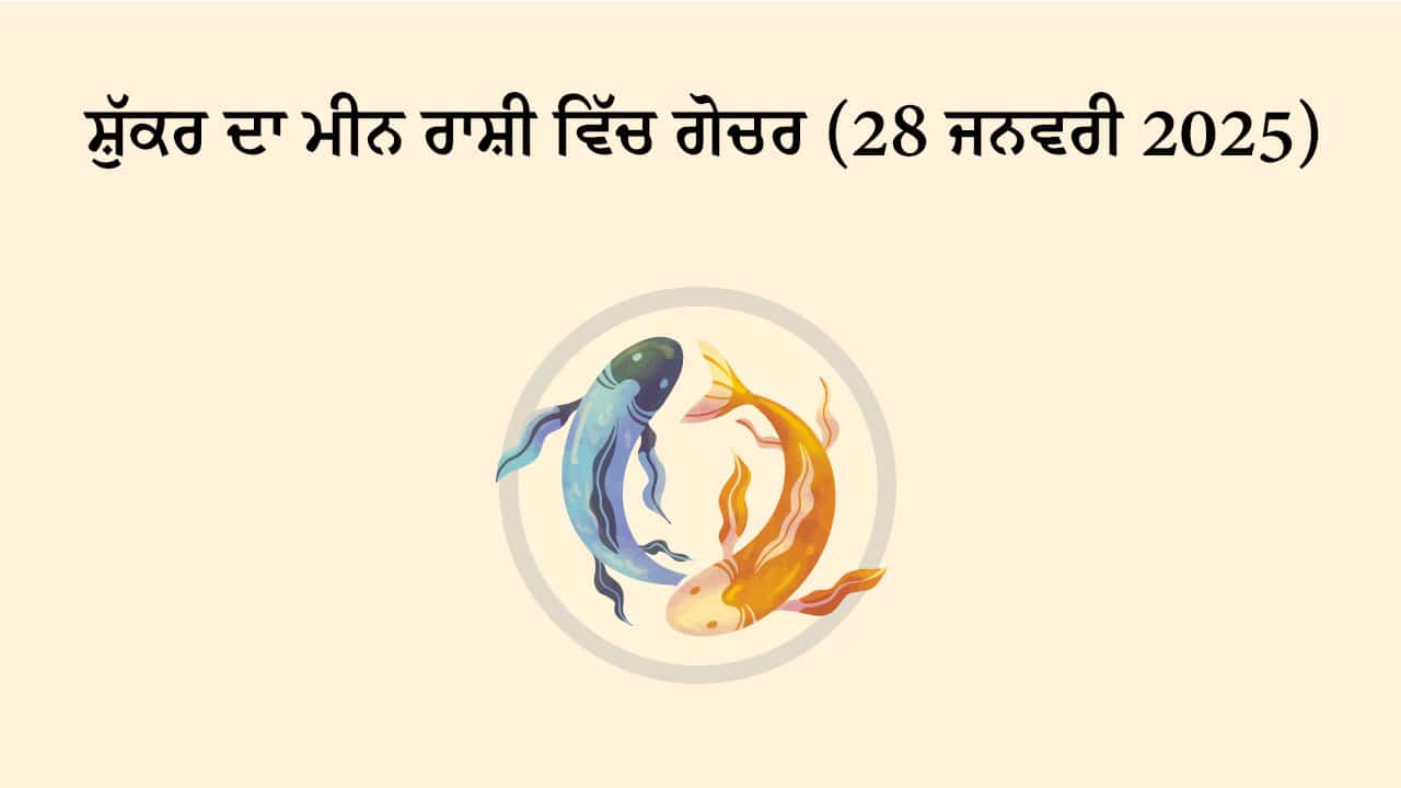 ਸ਼ੁੱਕਰ ਦਾ ਮੀਨ ਰਾਸ਼ੀ ਵਿੱਚ ਗੋਚਰ (28 ਜਨਵਰੀ, 2025)