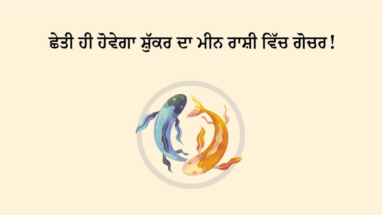 ਸ਼ੁੱਕਰ ਦਾ ਮੀਨ ਰਾਸ਼ੀ ਵਿੱਚ ਗੋਚਰ