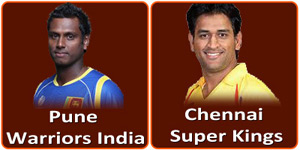 Chennai Super Kings vs Pune Warriors