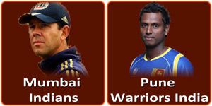 Pune Warriors vs Mumbai Indians