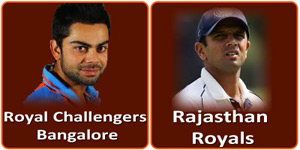 Rajasthan Royals vs Royal Challengers Bangalore