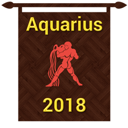 Symbol of Aquarius zodiac sign
