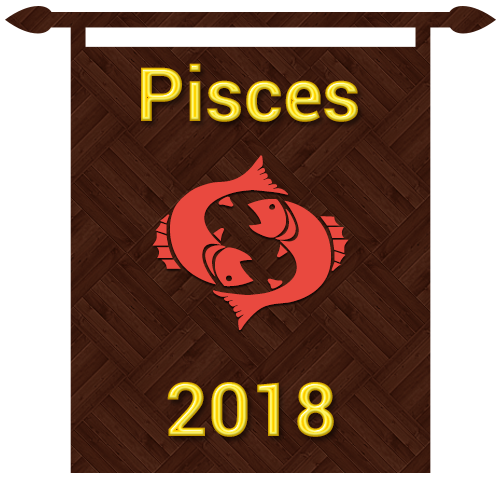 Symbol of Pisces zodiac sign