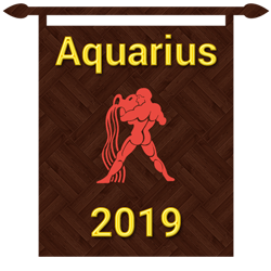 Symbol of Aquarius zodiac sign