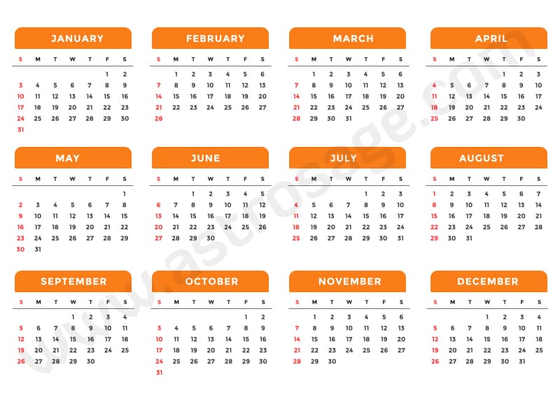 Printable Calendar 2021- Download Free Printable Calendar 2021