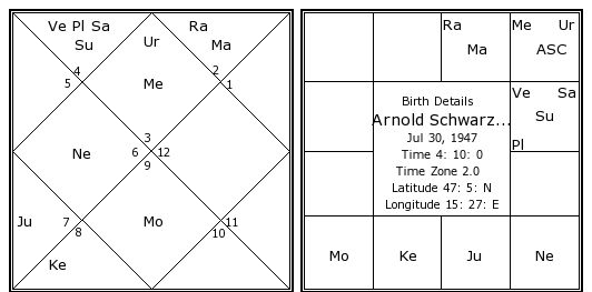 Arnold Schwarzenegger Birth Chart