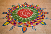 Rangoli designs and patterns made on Diwali festival