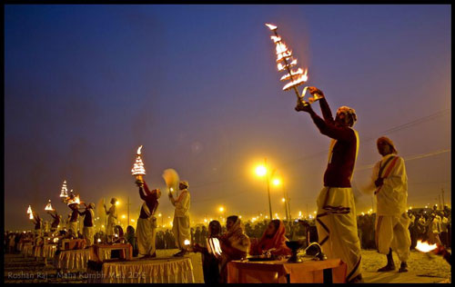 Kumbh Mela is the religious gathering of millions of people
.
