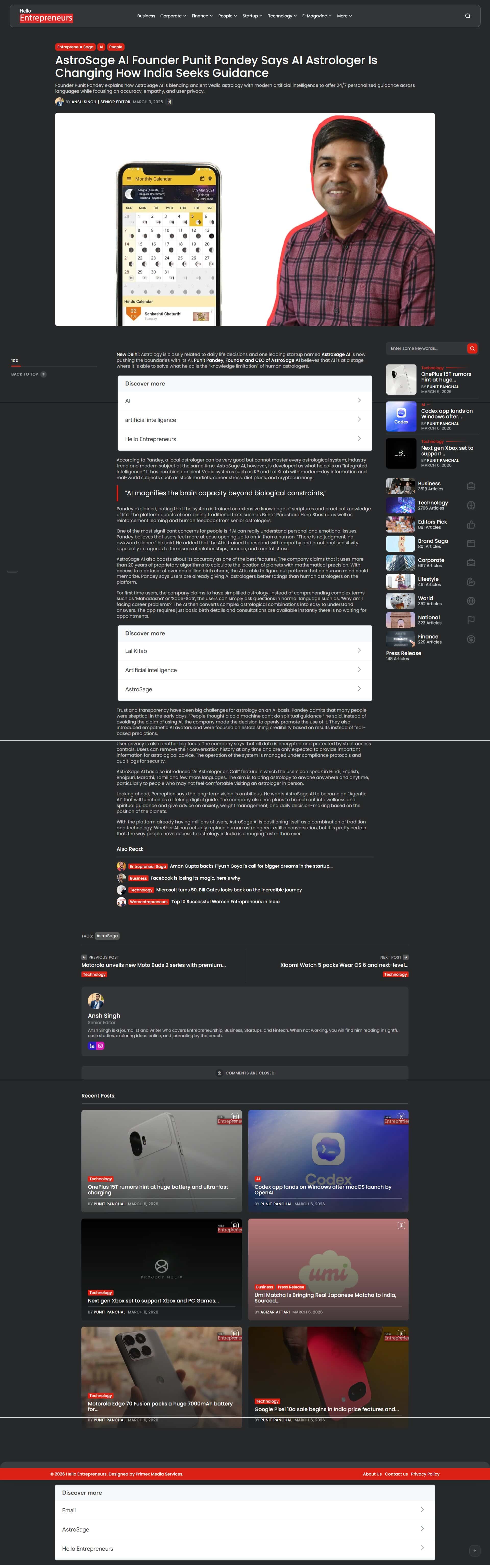 AstroSage AI Founder Punit Pandey Says AI Astrologer Is Changing How India Seeks Guidance