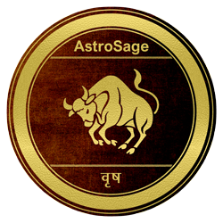 Symbol of Vrishabha zodiac sign