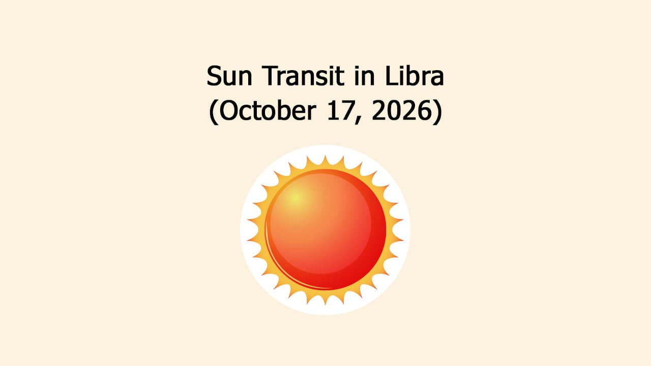 Sun Transit In Libra