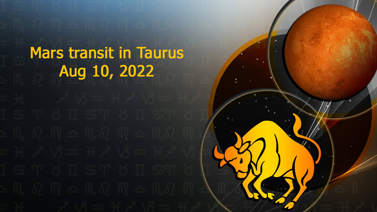 MARS TRANSIT IN TAURUS